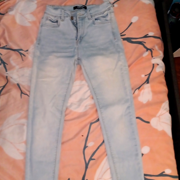 Wax Jean Denim - Light blue high rise denim skinny jeans